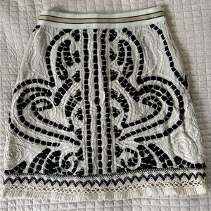 Maeve by Anthropologie Embroidered Skirt
